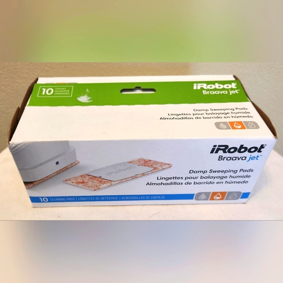 iRobot Braava Jet Dry‎ Sweeping Pads- 10 Cleaning Pads 200 Series - Picture 1 of 3